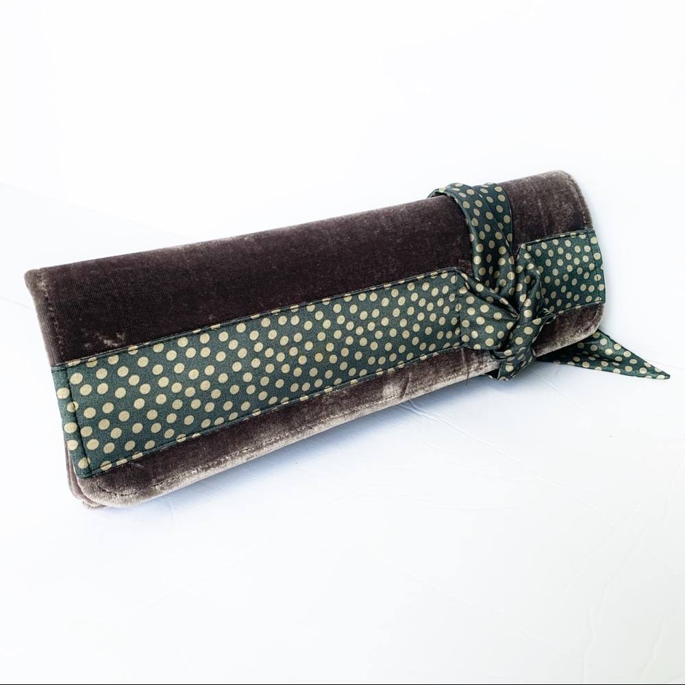 ❤️SHIRALEAH❤️Velvet & Satin Clutch ❤️Anthropologie